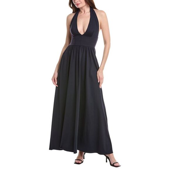susana monaco Dresses & Skirts - Susana Monaco Womens  Halter Gathered Maxi Dress, Blue